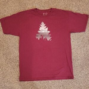 Casual Industries Burgundy Graphic T-Shirt PNW